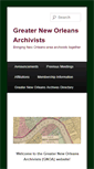 Mobile Screenshot of gnoarchivists.org